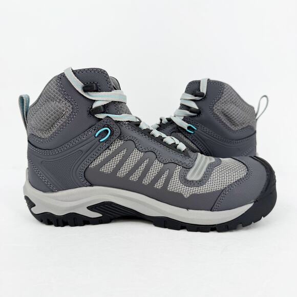 KEEN Womens Utility Reno Mid KBF Work Boot US 7.5 Grey Waterproof Comp Toe NIB - Picture 4 of 14